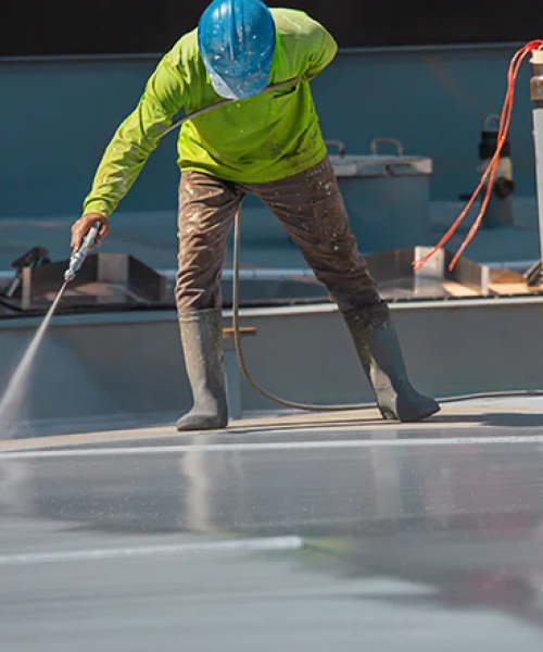 roof coating installation